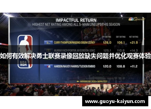 如何有效解决勇士联赛录像回放缺失问题并优化观赛体验